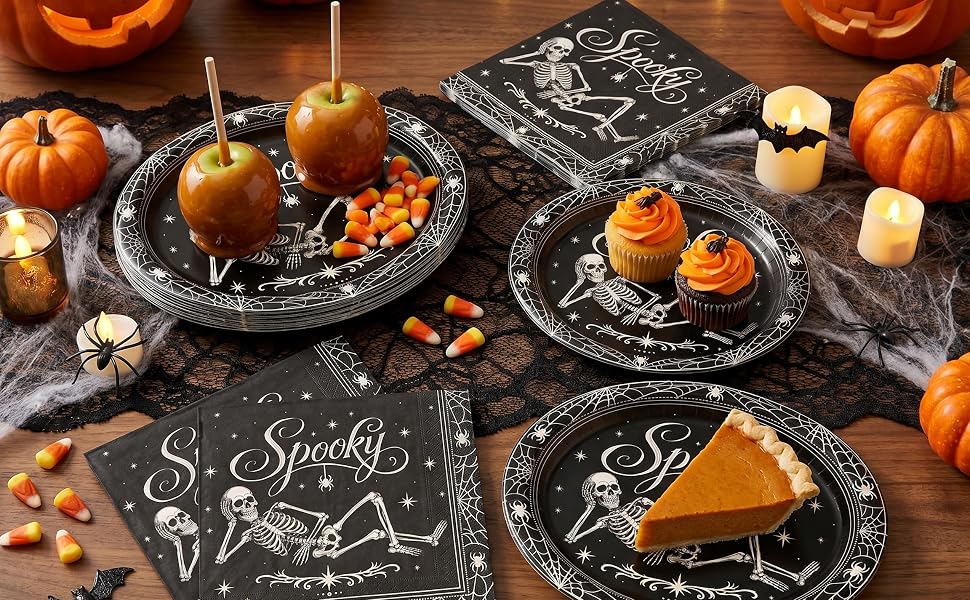 halloween plates and napkins