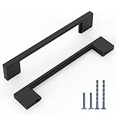 KNOKLOCK 10 Pack 5 Inch(128mm) Kitchen Cabinet Handles Matte Black Cabinet Pulls Kitchen Cabinet ...