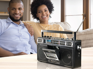 boom box cd player am fm tape cassette player recorder audio crazy dual cassette player recorder