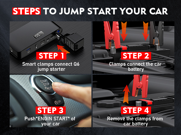 how to use bookoo jump starter