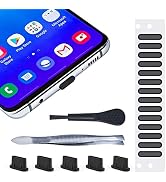5X USB Type C Anti Dust Plugs for iPhone 15 Pro Max, Mobile Phone Speaker Mesh Protector Dustproo...