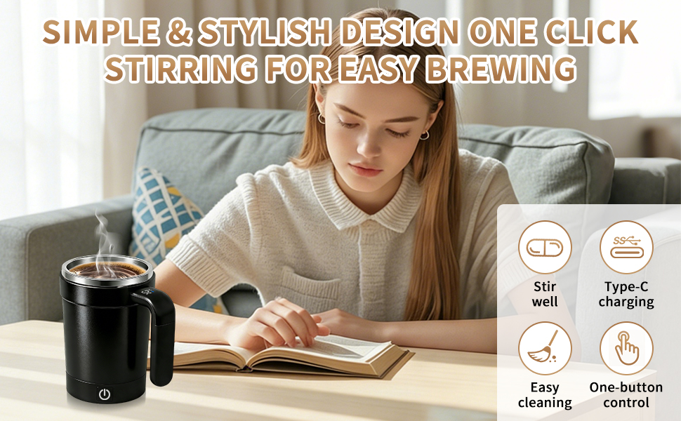 Self Stirring Coffee Mug