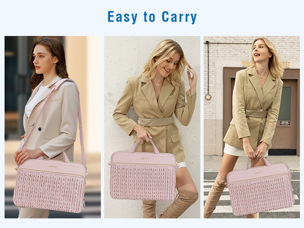 15.6 inch Laptop Shoulder Bag for Women