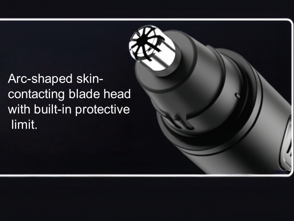 Trim nose hair without injuring the nasal cavity.