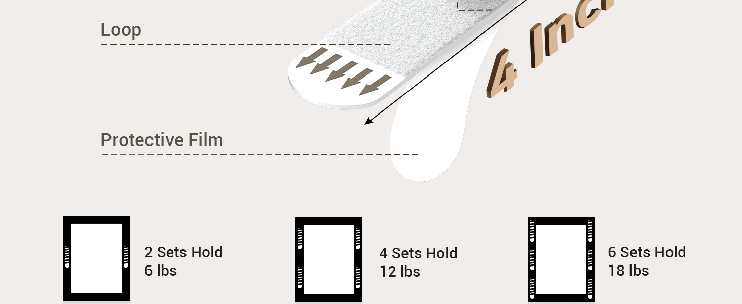 MERDTTES Heavy Duty Large Picture Hanging Strips