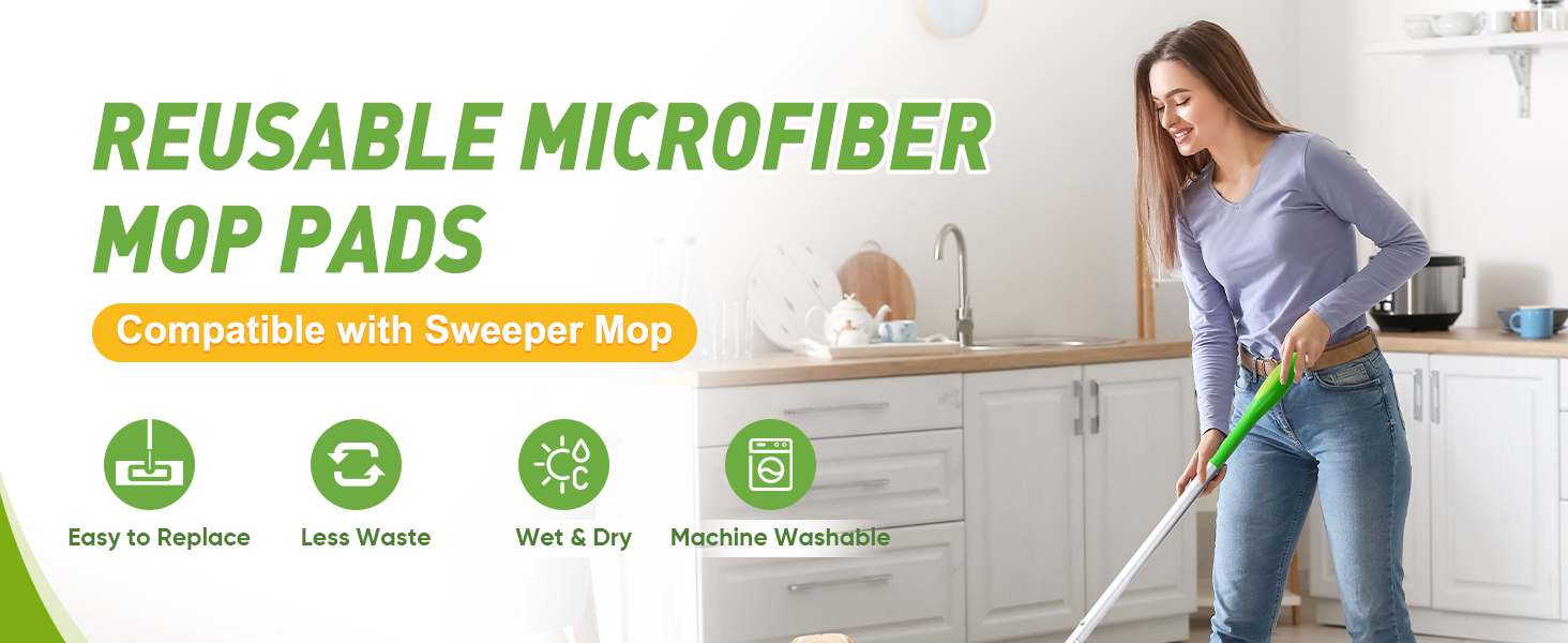 microfiber mop pads