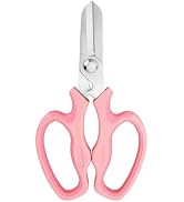CYRUS Garden Shears Pruner Secateurs 7.5" Pruning Scissors with Integrated Stab Remover Flower Sh...
