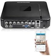 1080P 8CH Surveillance DVR Recorder H.265+ Standalone 4-in-1 CCTV Digital Video Recorder DVR for ...