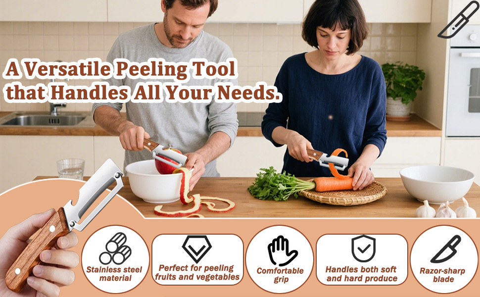 non-slip ergonomic handles with bottle opener