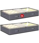 90L Under Bed Storage Containers,2-Pack Closet Organizers and Storage Bins,for Organization and S...