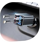 SUPERONE 6 in 1 Retractable Car Charger with Dual Type C Cables, 99W Ultra-Compact USB C Car Acce...