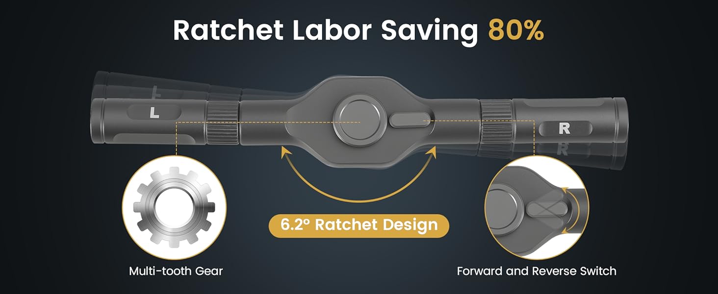 24 in 1 magnetic ratchet screwdriver set