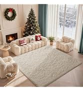Ophanie Rugs for Living Room, Upgrade Non-Slip Fluffy Soft 5x8 Area Rug, Shag Large Fuzzy Plush C...