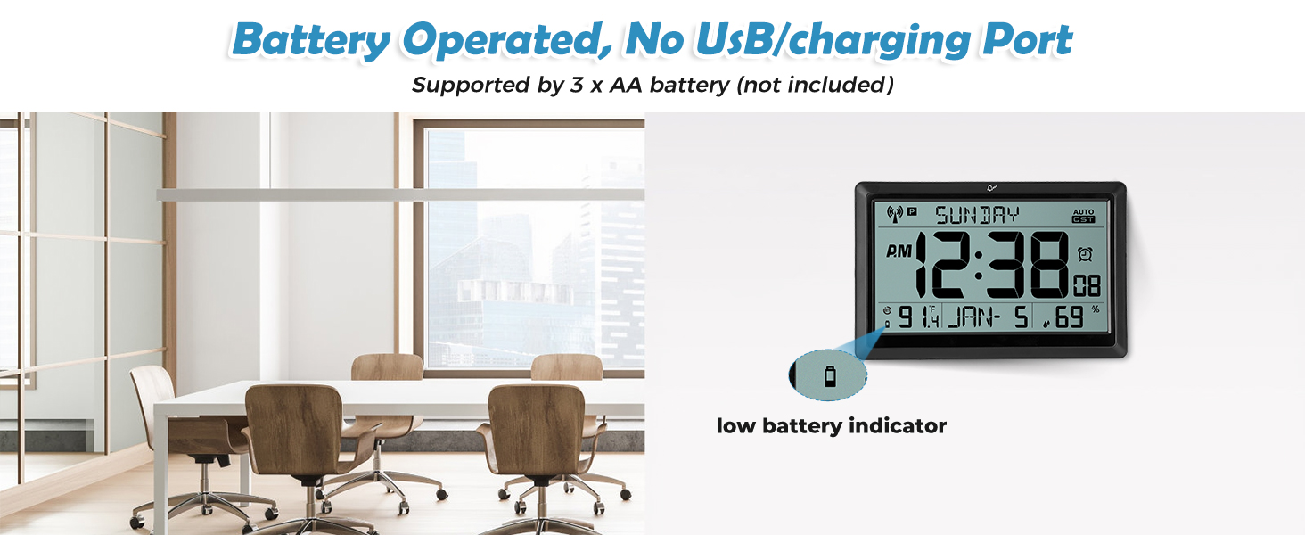 barrery poerated wall clock