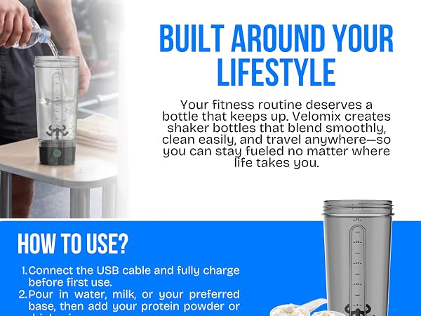 electric shaker bottle