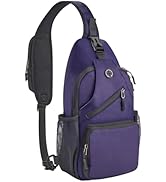 Javolto Crossbody Sling Bag for Women Men Sling Shoulder Backpack Chest Bag Travel Hiking Daypack