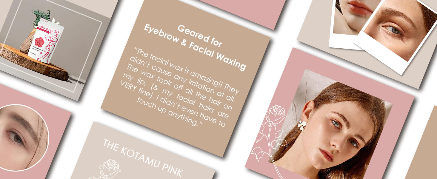 kotamu pink hot wax for facial waxing