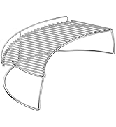 Charkettle Stainless Steel Warming Rack Fit for Most Charcoal Kettle/Ceramic Grills, Compatible w...