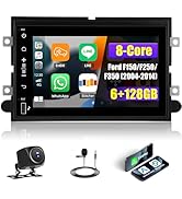 [8Core 6+128GB] Android 15 Car Stereo for Ford F150/F250/F350 (2004-2014) with Wireless CarPlay&amp;A...