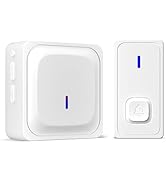 BN-LINK Wireless Doorbell, Waterproof Door Bell Easy Installation, 1000Ft Range, Adjustable Volum...