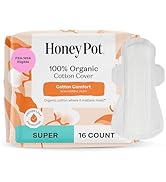 The Honey Pot Company - Sanitary Pads for Women - Non-Herbal Super w/Wings - Organic - Cotton Cov...