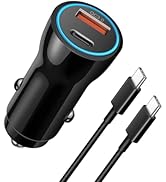 iPhone 16 15 Car Charger, [Apple MFi Certified] USB C Car Charger 43W Fast Charging with 3.3 FT U...