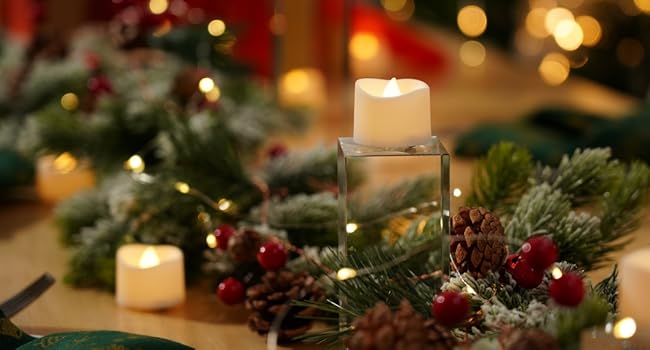 christmas tea lights candles