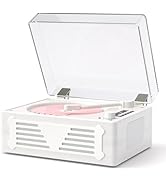 CD Players for Home with Speakers, Bluetooth Output/Input, Rechargeable Battery Portable Desktop ...