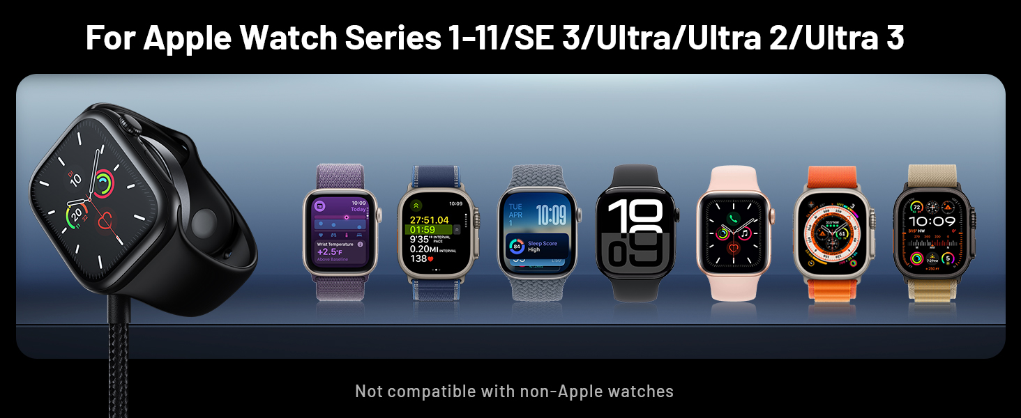 Fast Charging Cable for Apple Watch Charger for Camping Travel Essentials