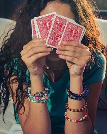 bicycle;playing cards;deck of playing cards