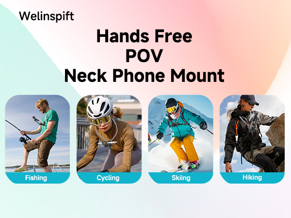 Hands free POV Neck Phone Mount