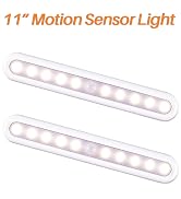 STAR-SPANGLED 11” Motion Sensor Lights Indoor AA Battery Operated, Stick on LED Light for Closet,...