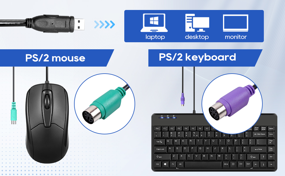 PS2 mouse and keyboard