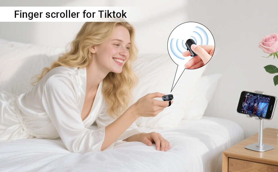 Finger scroller for TikTok