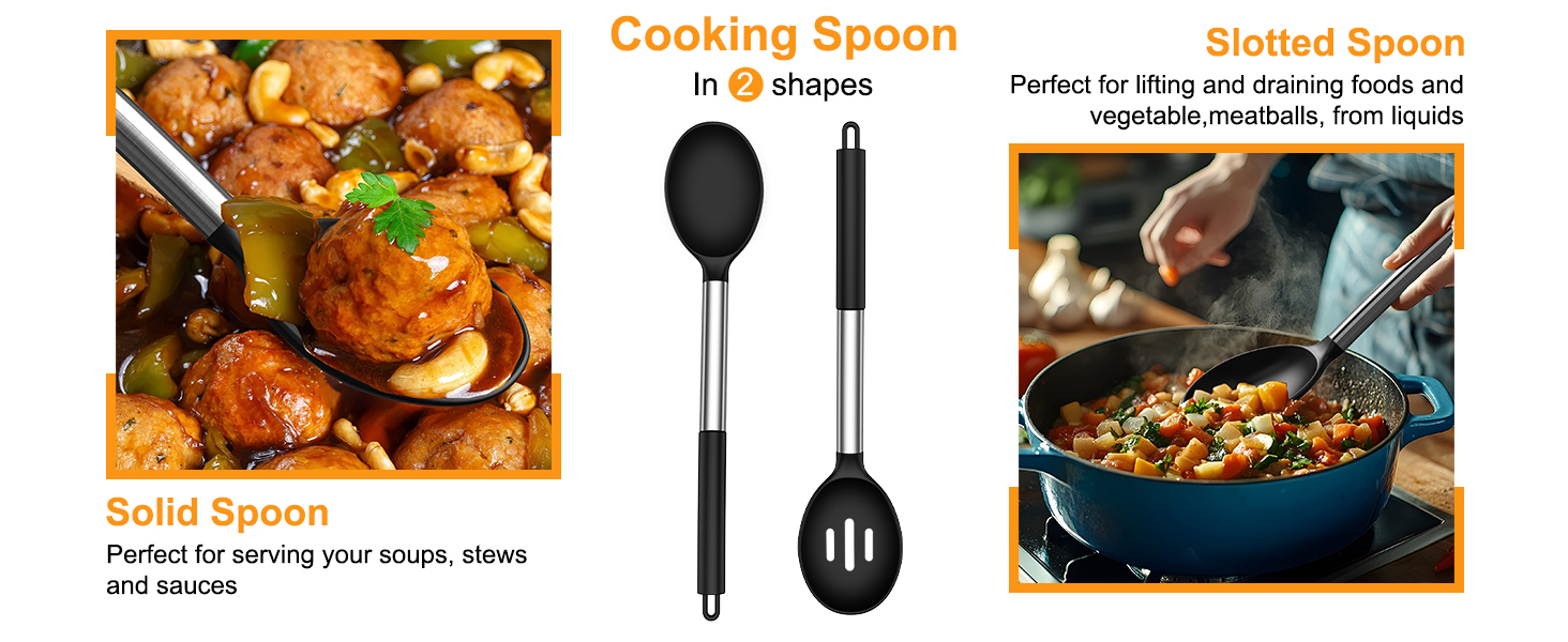 Cooking Spoon in 2 shapes