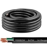 YDDECW 25ft 14/3 14 AWG SJTW 300V Wire (3 Conductor) - 14 Gauge SJTW Cable with UV-Resistant Jack...