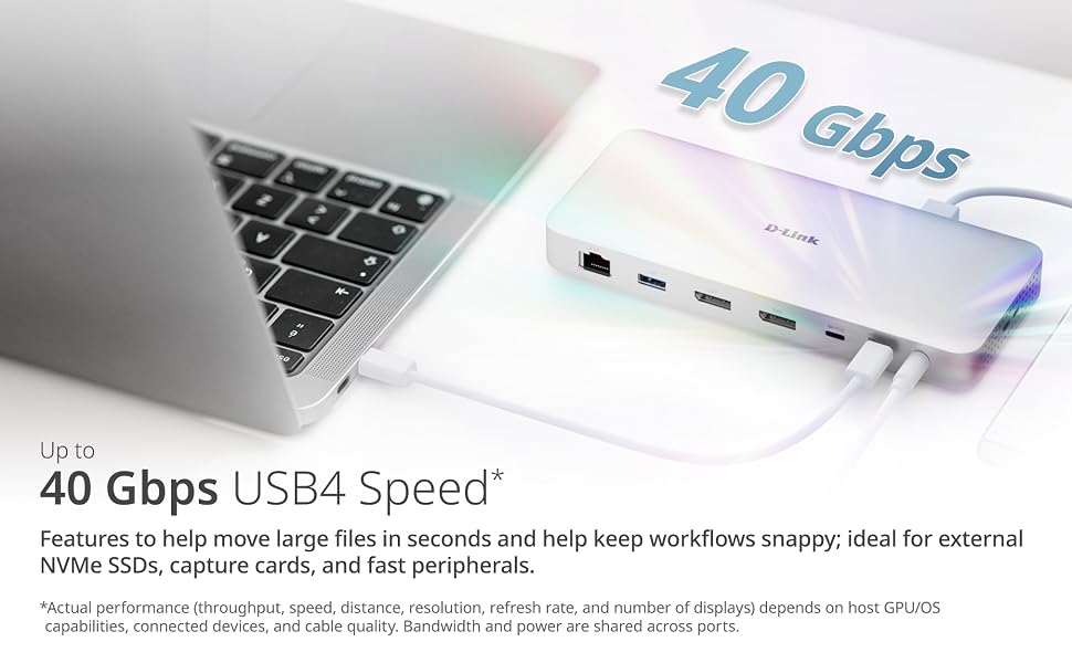 40 Gbps USB4 Speed NVMe SSDs RAID enclosures capture cards smooth 4K/8K editing