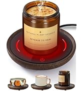 PUSEE Large Candle Warmer Plate with 2 Temp Settings,Coffee Mug Warmer with Auto Shut Off,Gravity...