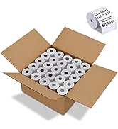 (50 Rolls) LabelMore 2 1/4" X 50' Thermal Paper Rolls, Credit Card Paper Rolls Thermal, Cash Regi...