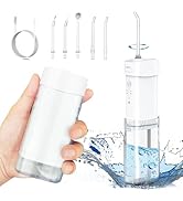 Portable Cordless Water Dental Flosser,Travel Size Collapsible Storage 5 Modes, 200 ML Telescopic...