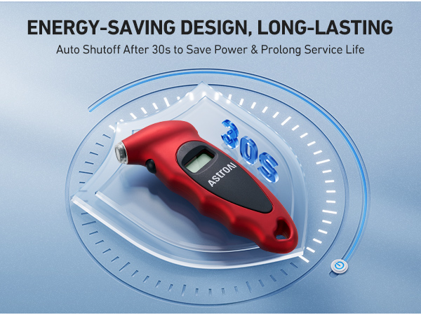 tire pressure gauge red