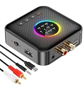 Upgrade Bluetooth 5.2 Transmitter Receiver aptX Adaptive/Low Latency/HD Bluetooth Adapter Support...