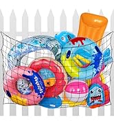 Extra Large Pool Toy Float Storage Net - 71 * 47in Hanging Heavy-Duty Elastic Mesh Net Organizer ...