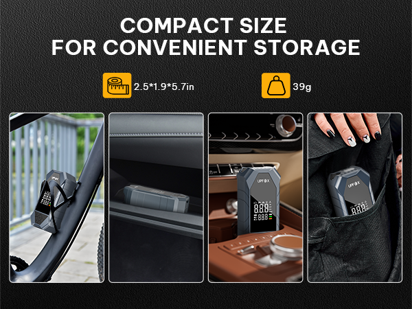 COMPACT SIZE FOR CONVENIENT STORAGE