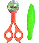 Juroicessry 2Pcs Orange and Green Nature Exploration Tools Bug Insect Catcher Scissors Tongs Twee...