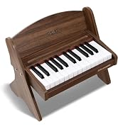 Dollox Kids Piano Digital Keyboard, 25-Key Wooden Electric Keyboard Toys for Toddlers, Baby Music...