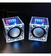 Gikfun Upgraded USB Mini Amplifier Electronic Transparent Stereo Speaker Box Sound Amplifier DIY ...