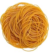 AIWOQI Rubber Bands 300Pcs 4.8inch Big rubber band Elastic Rubber Band yellow rubber bands office...