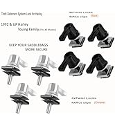 Saddlebag Mounting Hardware Theft Deterrent System Lock for Harley Touring Road Street Glide Elec...