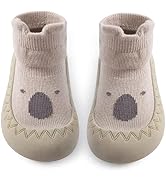 Exegawe Baby Sock Shoes Toddler Cartoon Soft Rubber Sole Non Slip Floor Slipper for Boys Girls Fi...